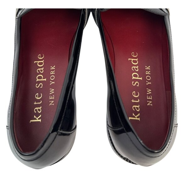 Kate Spade Womens Leandra (K9539) Loafer Bow Black Size 9.5 - Picture 11 of 15